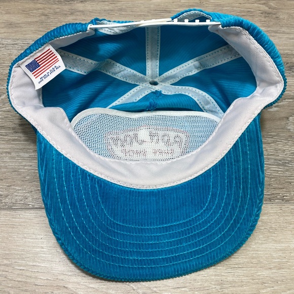 Ron Jon Surf Shop Corduroy Snapback Hat Vintage “The Original” NJ Blue - Picture 8 of 9